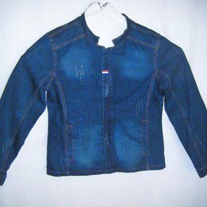 Fashion 1989 Light Destressed Jean Jacket